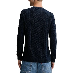 Blue Recycled Cotton Sweatshirt