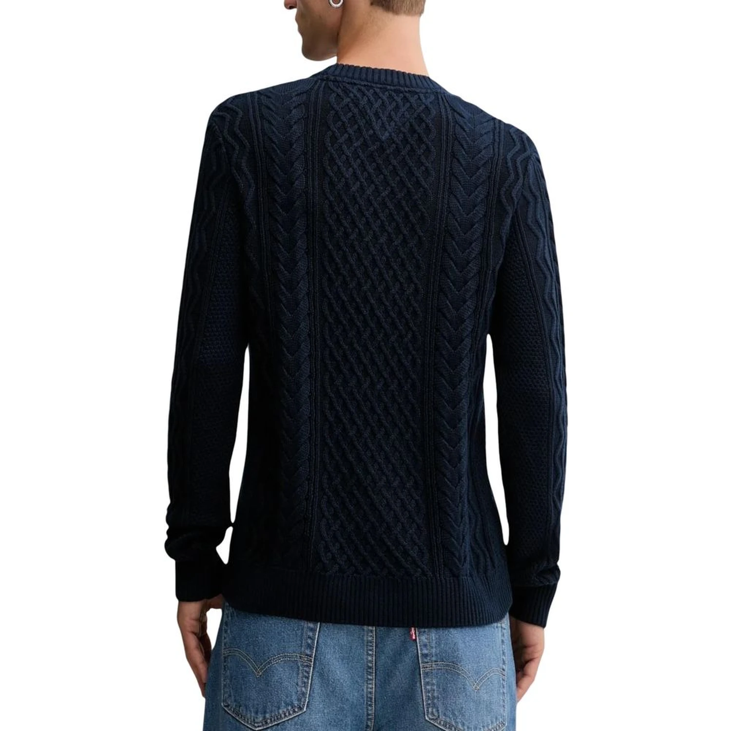 Blue Recycled Cotton Sweatshirt