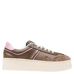 Brown Artificial Leather Sneakers