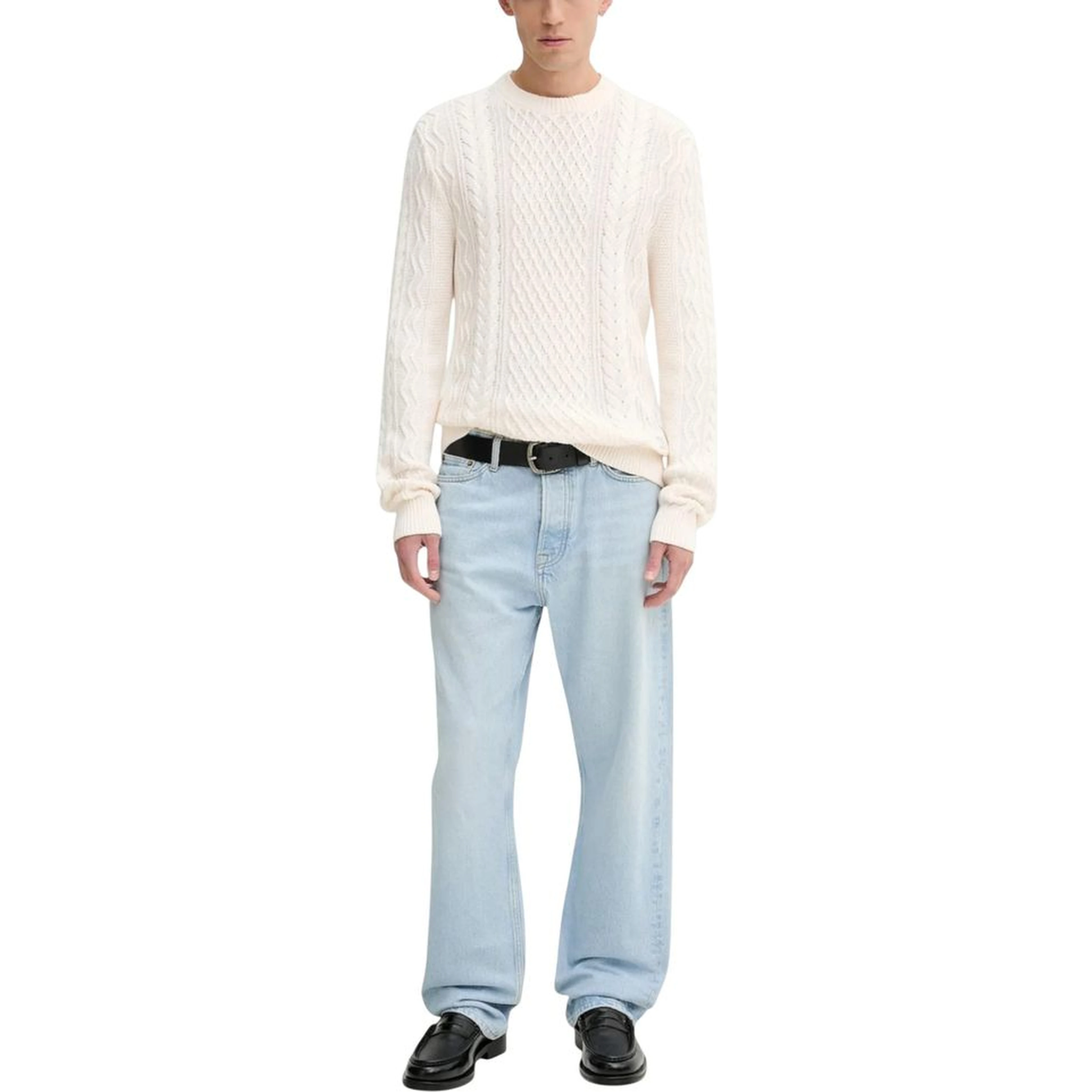 Cream Recycled Cotton Sweatshirt