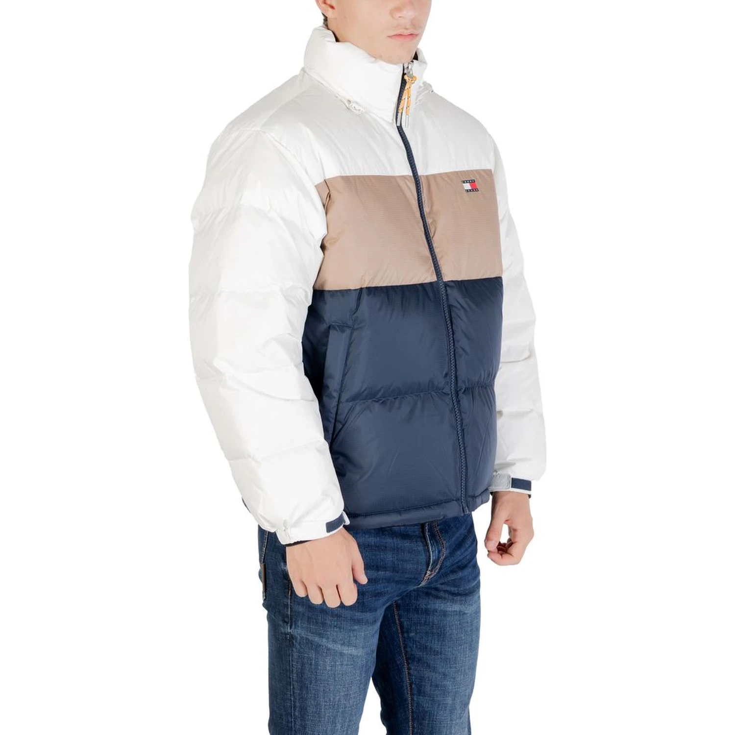Cream Recycled Polyester Bomber