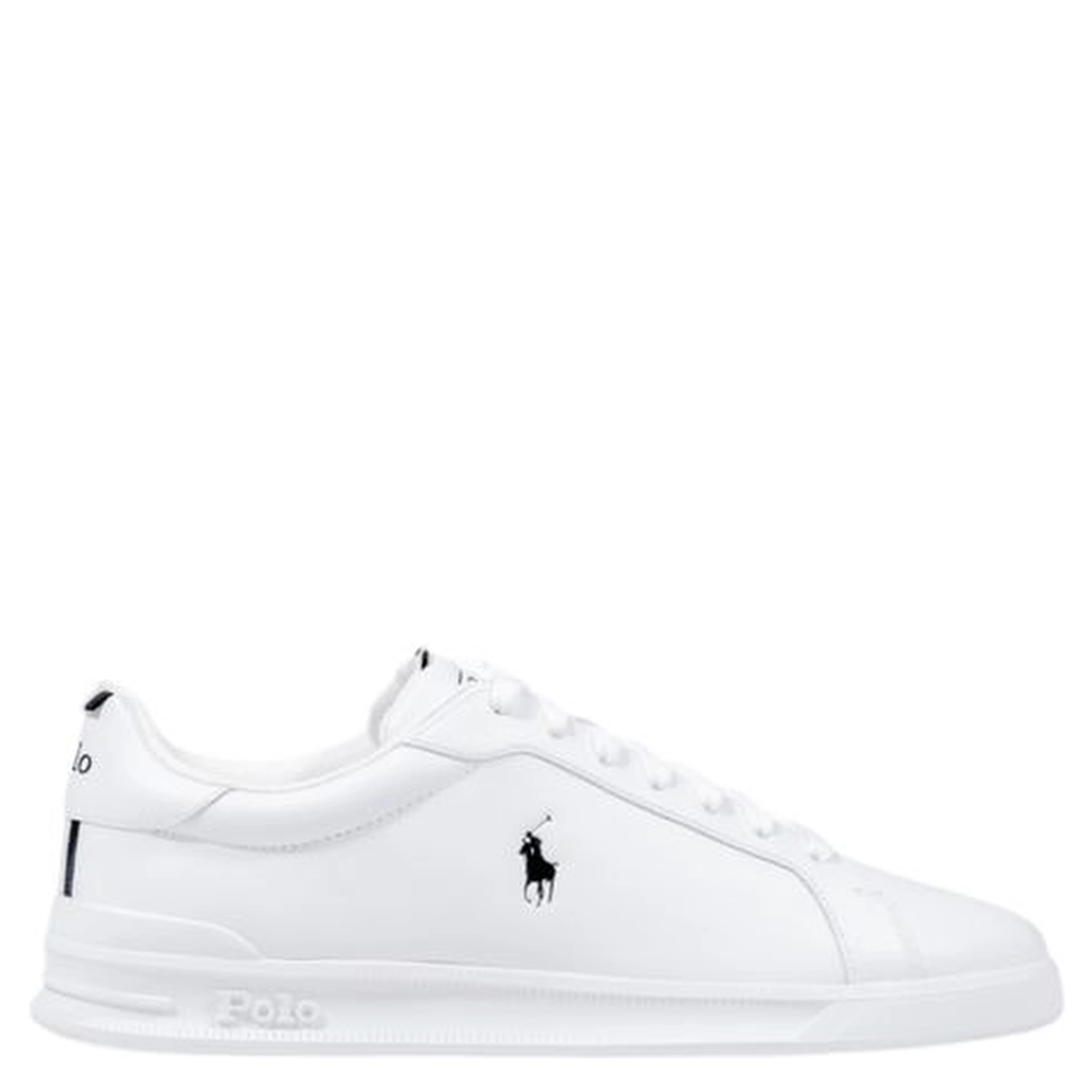 White Leather Low Top Sneakers