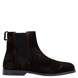 Brown Suede Leather Chelsea Boots