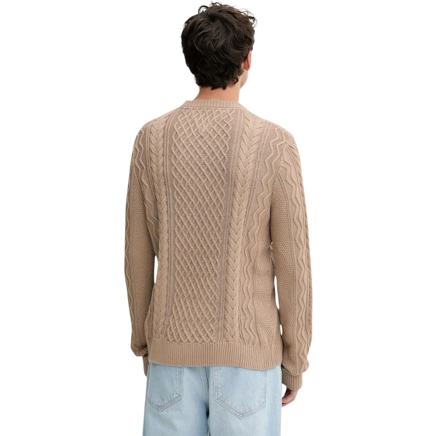 Beige Recycled Cotton Sweatshirt