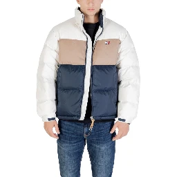 Cream Recycled Polyester Bomber