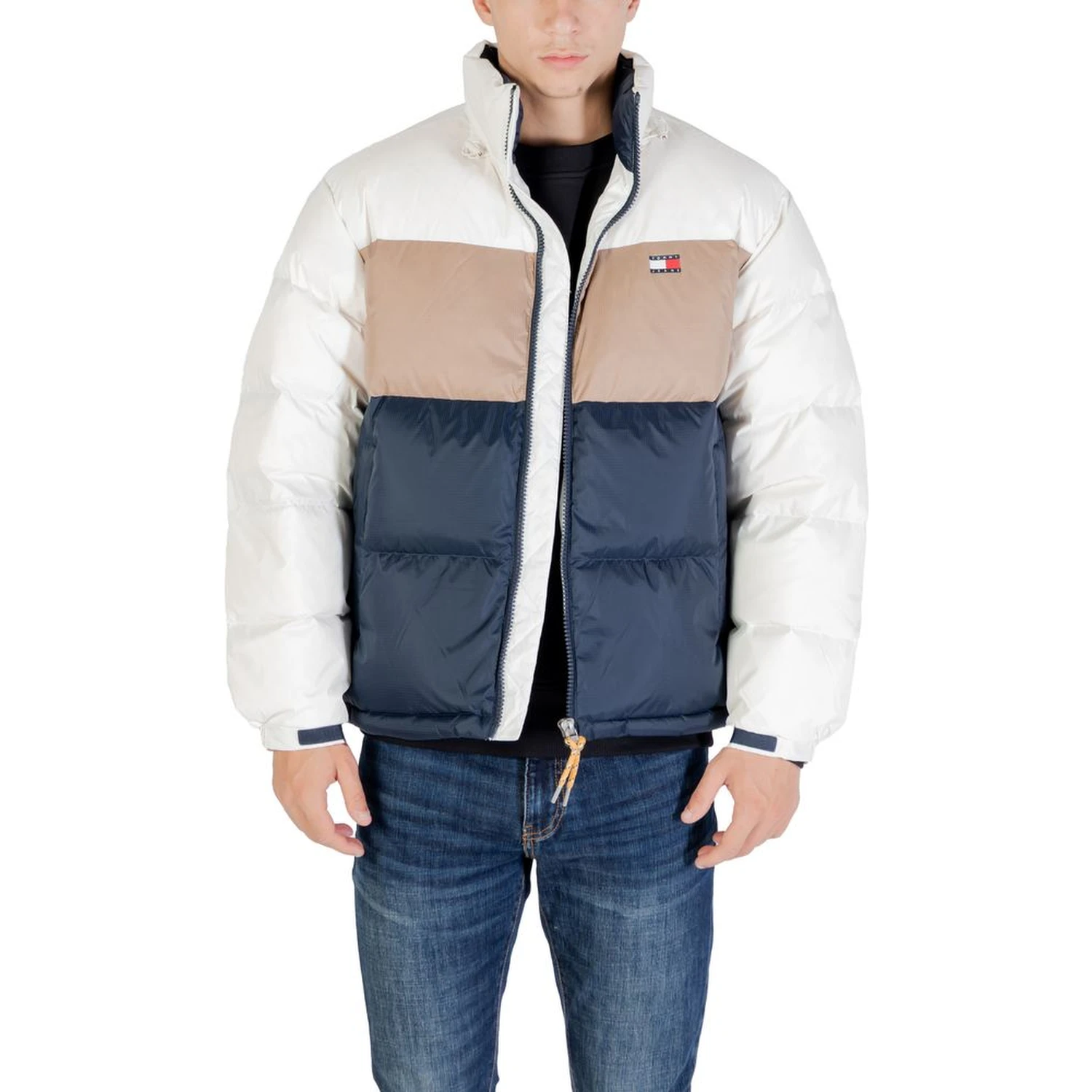 Cream Recycled Polyester Bomber
