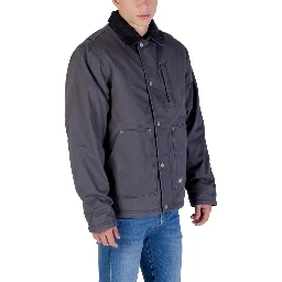 Gray Recycled Cotton Denim Jacket
