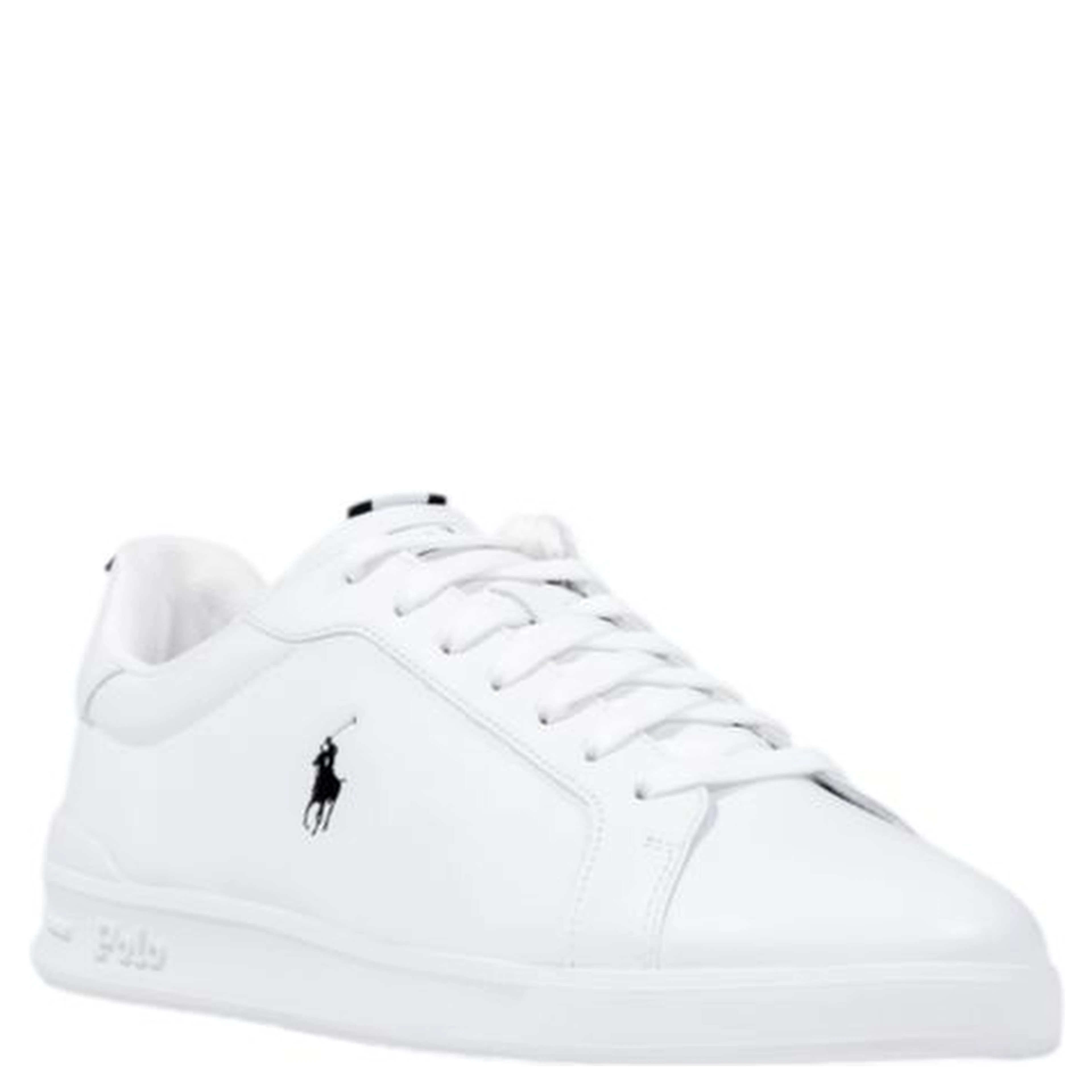 White Leather Low Top Sneakers