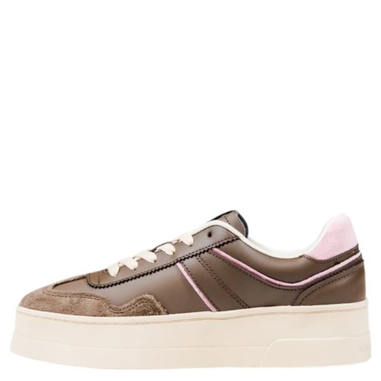Brown Artificial Leather Sneakers