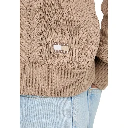 Beige Recycled Cotton Sweatshirt