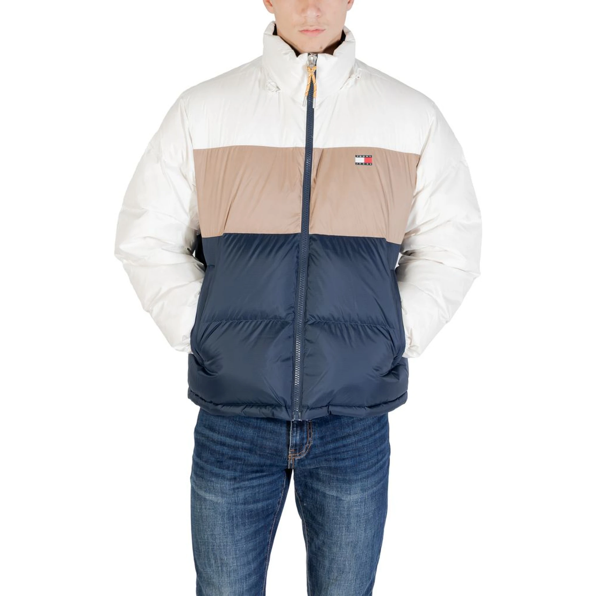 Cream Recycled Polyester Bomber