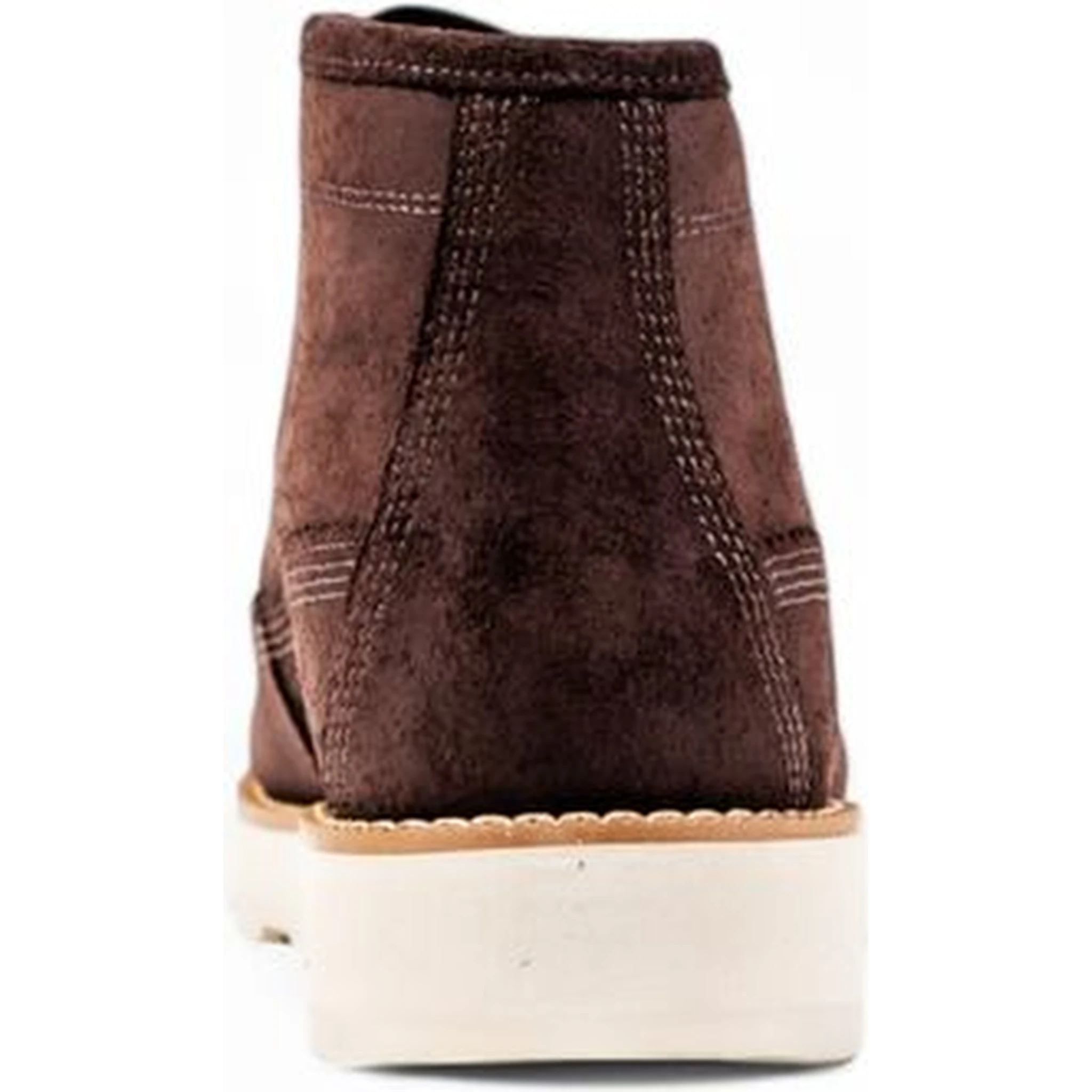 Brown Leather Lace-Up Boots