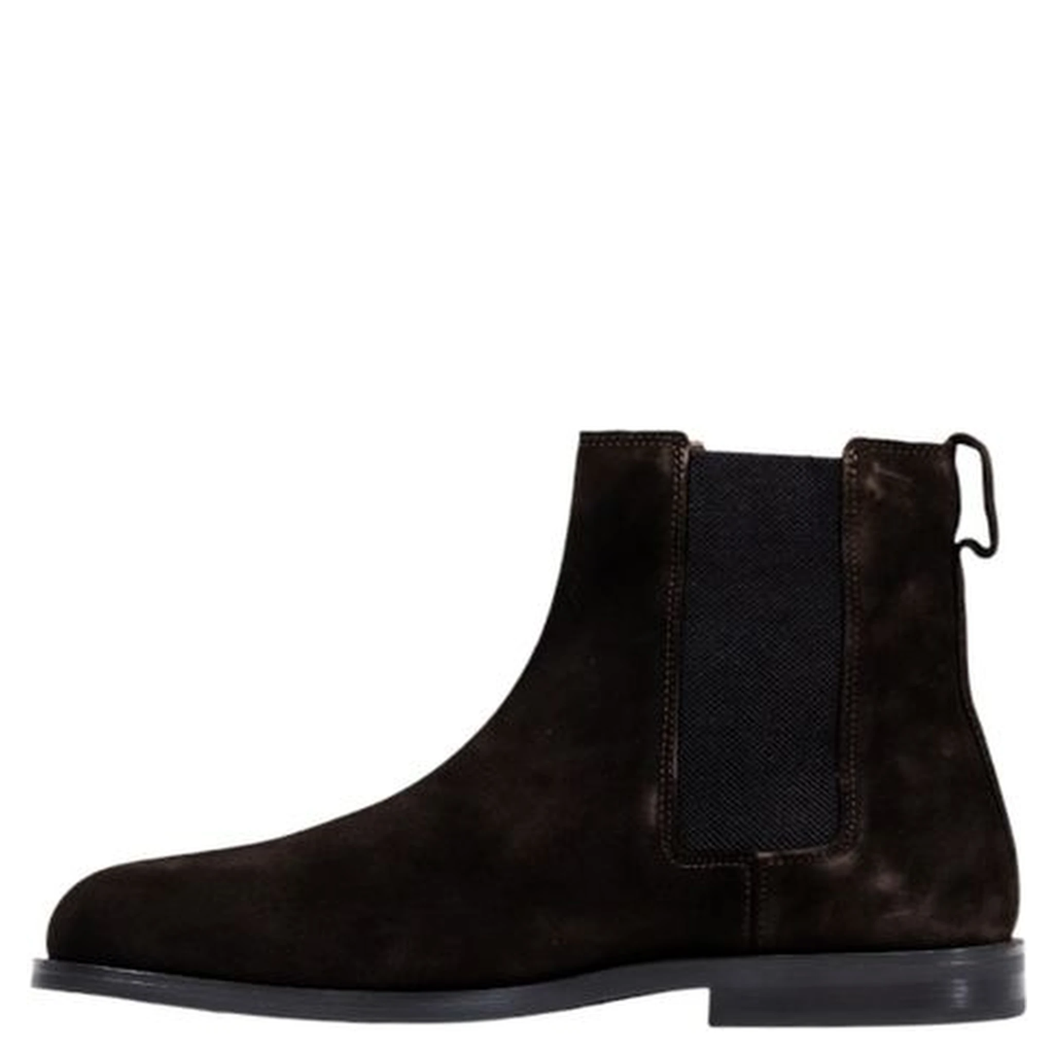 Brown Suede Leather Chelsea Boots