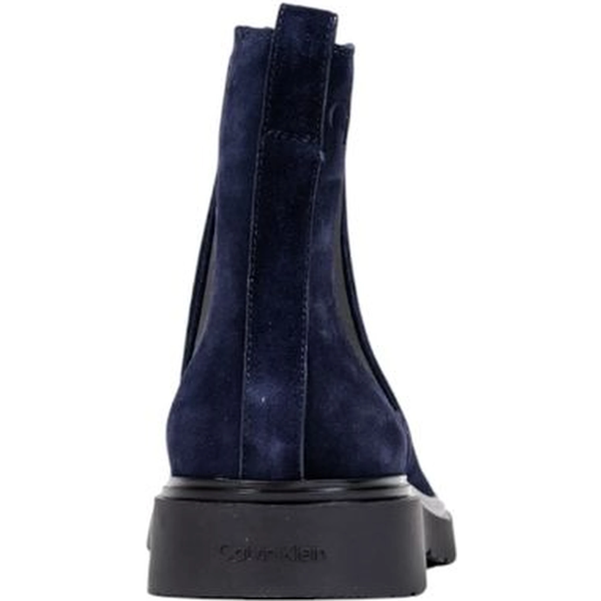 Blue Suede Leather Chelsea Boots