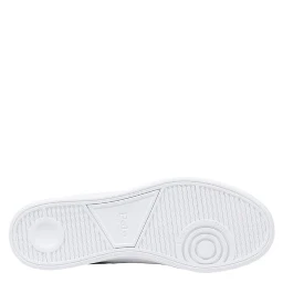 White Leather Low Top Sneakers