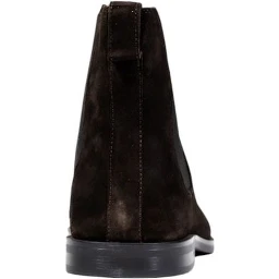 Brown Suede Leather Chelsea Boots