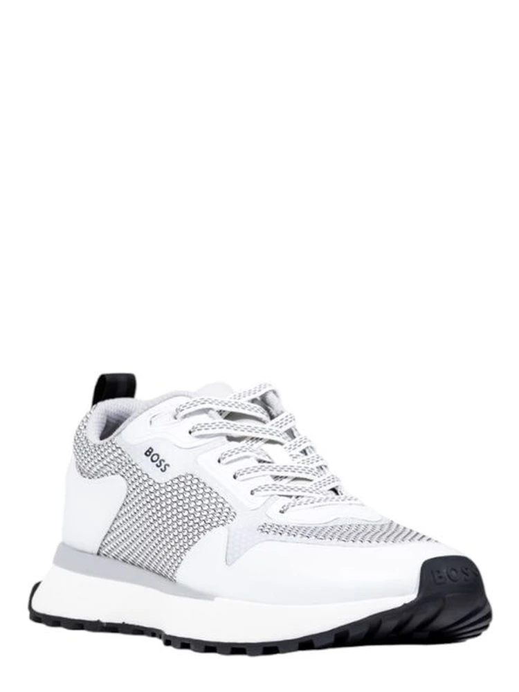 White Polyester Athletic Sneakers alternative