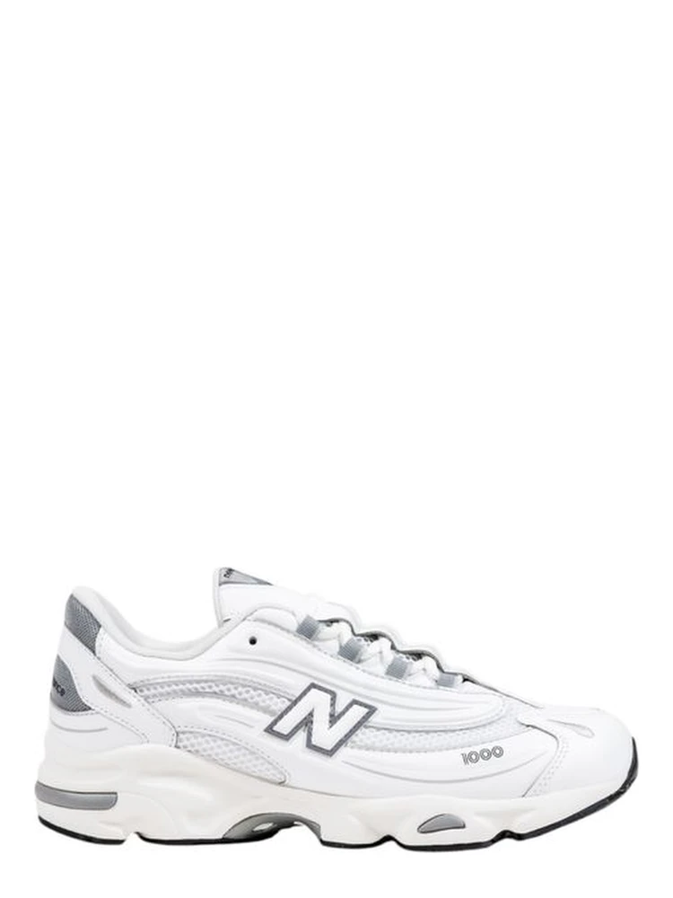 White Synthetic Athletic Sneakers