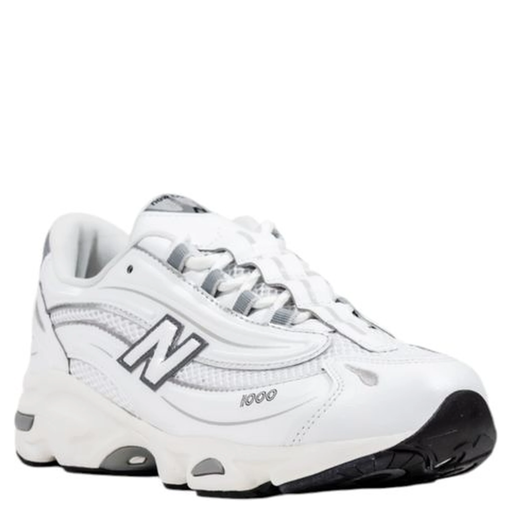 White Synthetic Athletic Sneakers