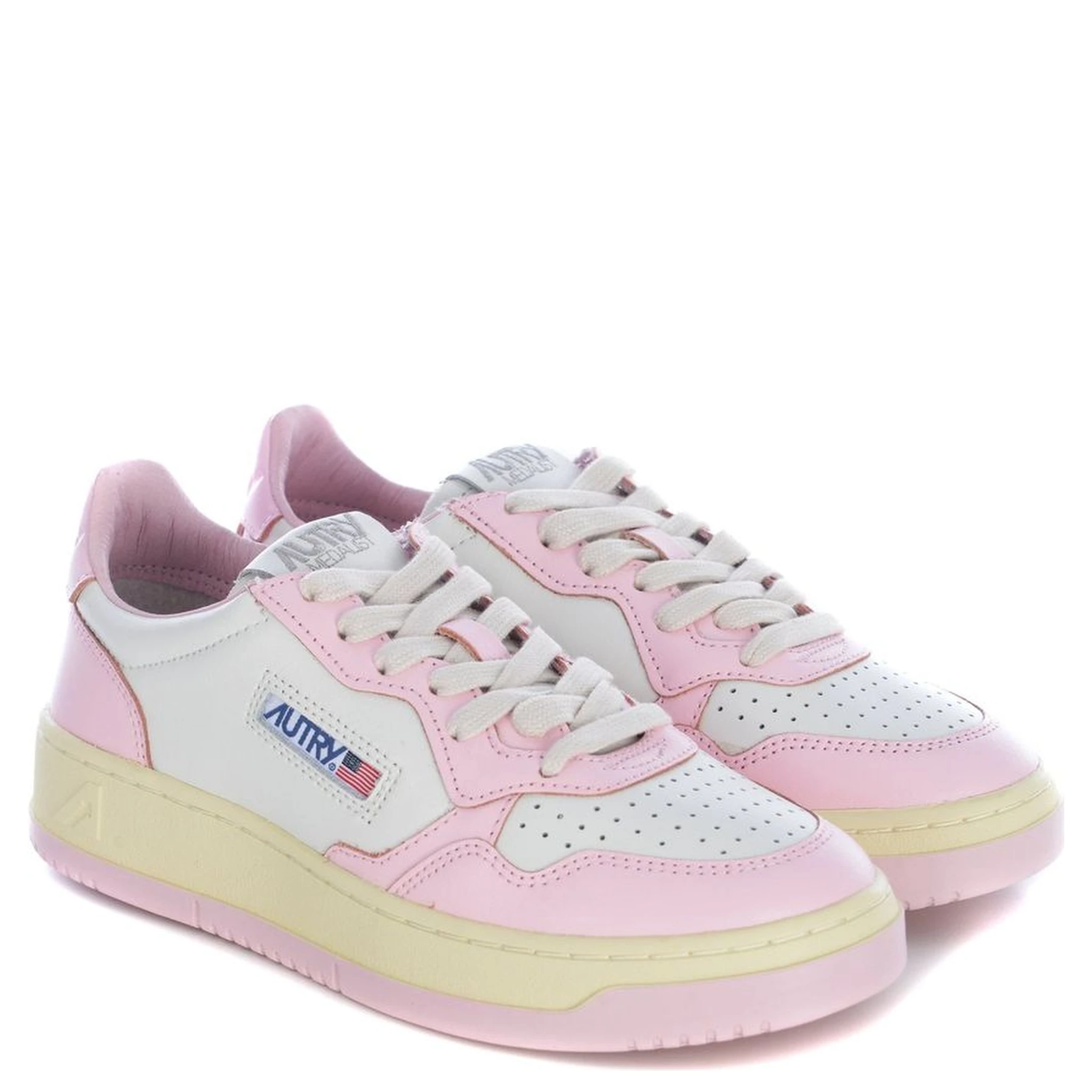 Multicolor Leather Low Top Sneakers