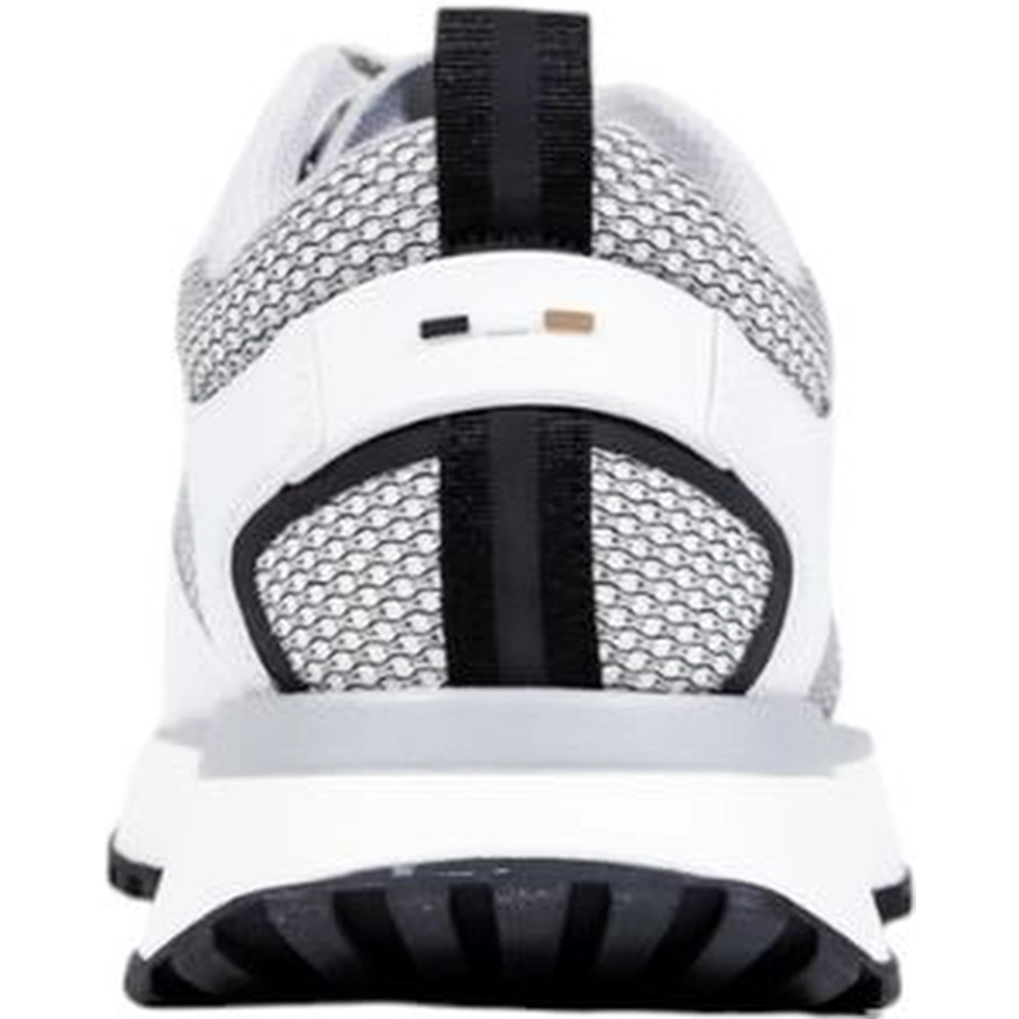 White Polyester Athletic Sneakers