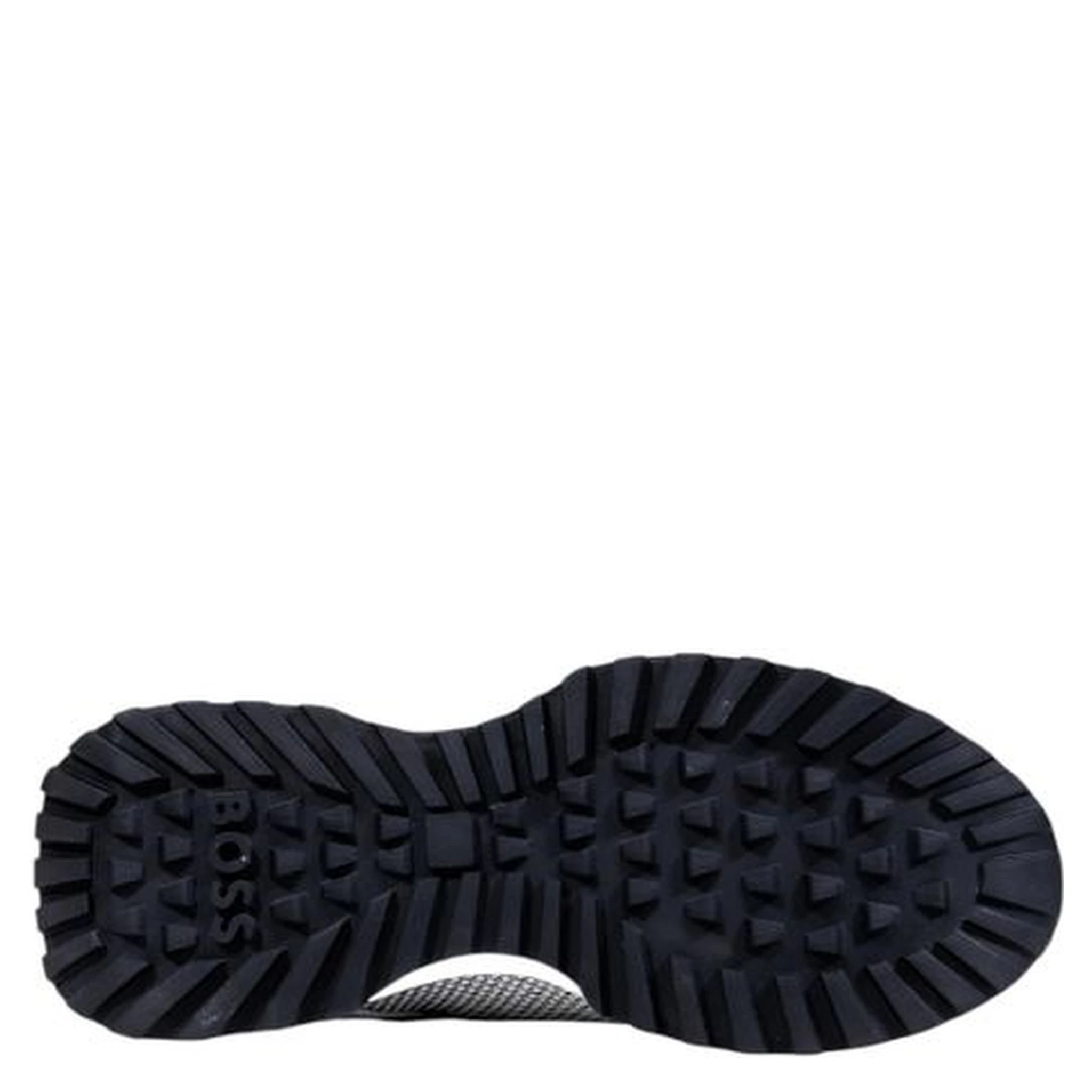 White Polyester Athletic Sneakers