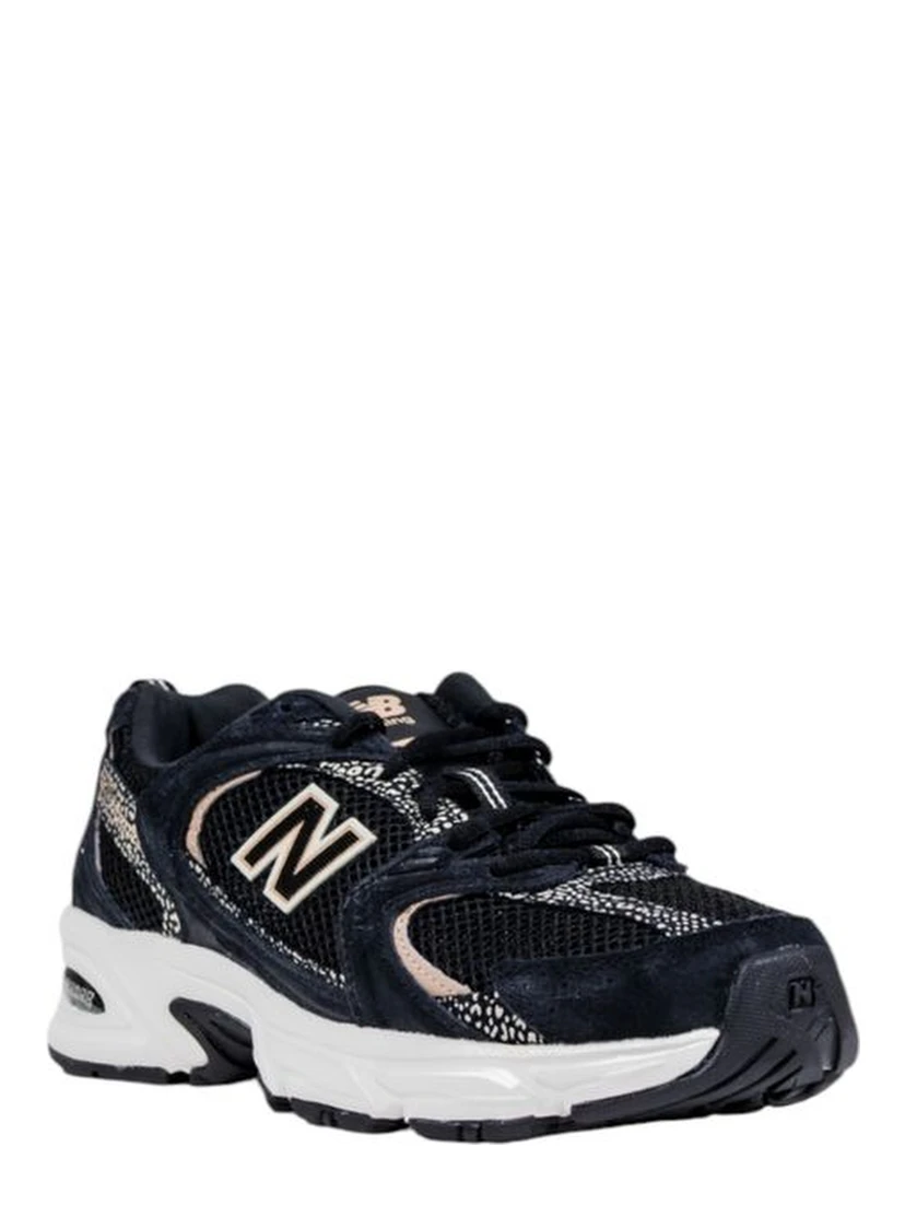 Black Suede Leather Athletic Sneakers