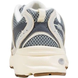 Gray Suede Leather Athletic Sneakers