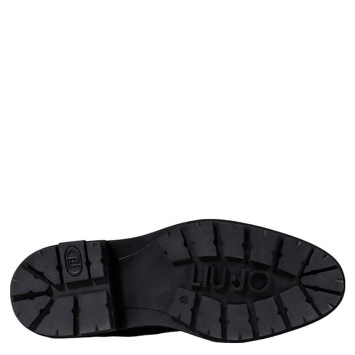 Black Artificial Leather Lace-Up Boots