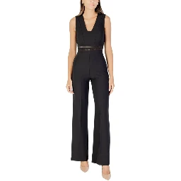 Black Polyester Jumpsuit