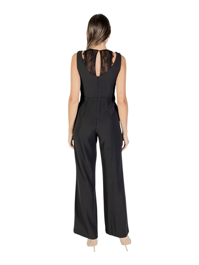 Black Polyester Jumpsuit