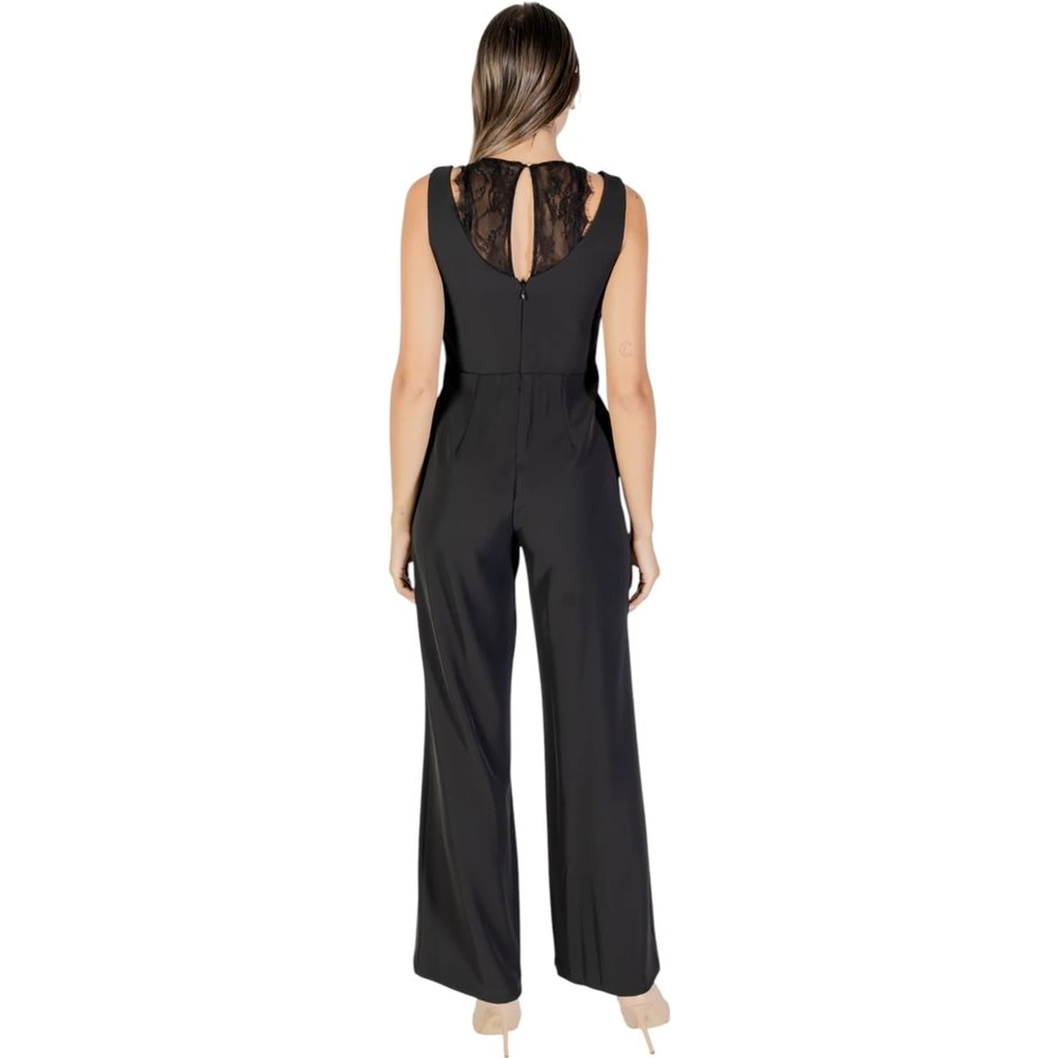 Black Polyester Jumpsuit