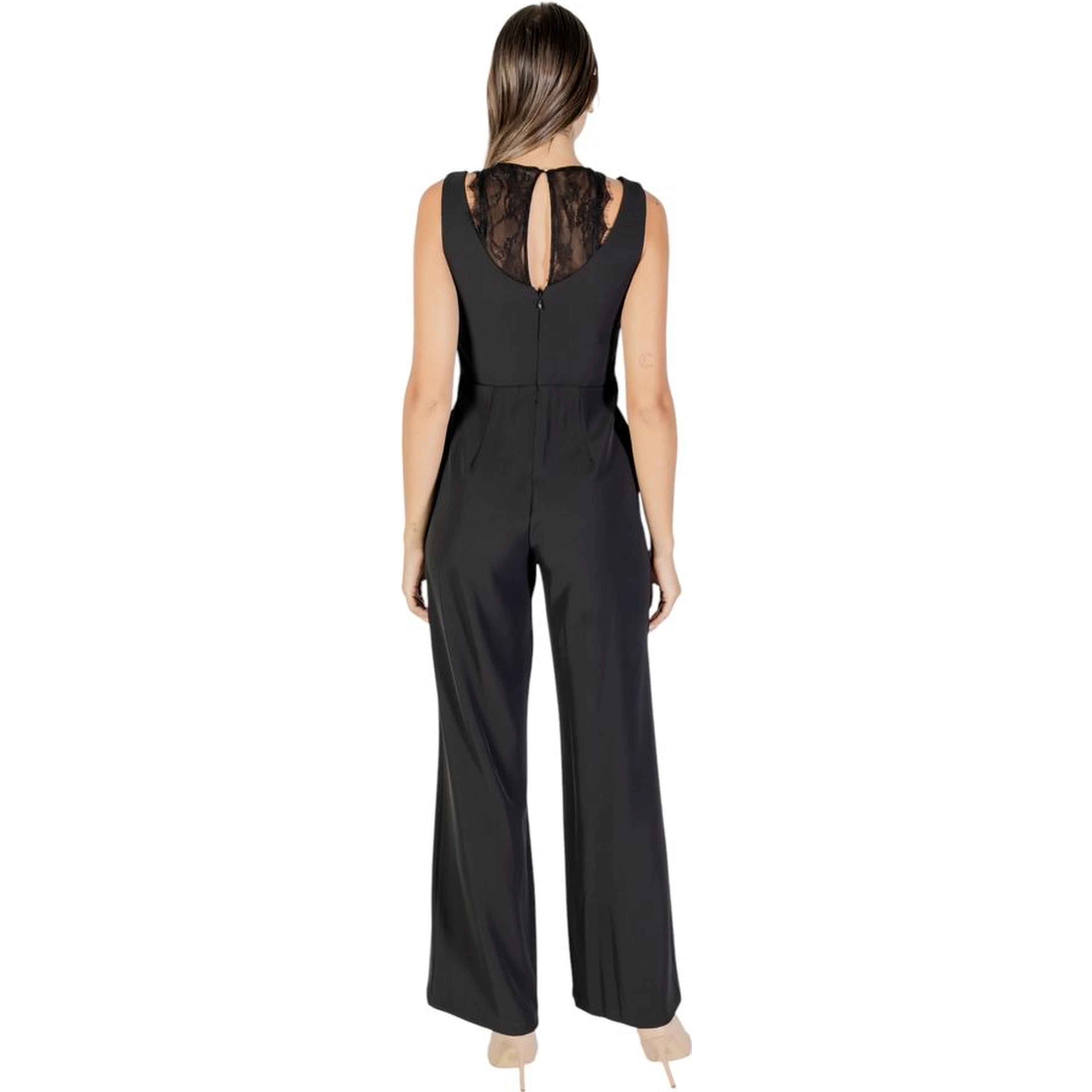 Black Polyester Jumpsuit