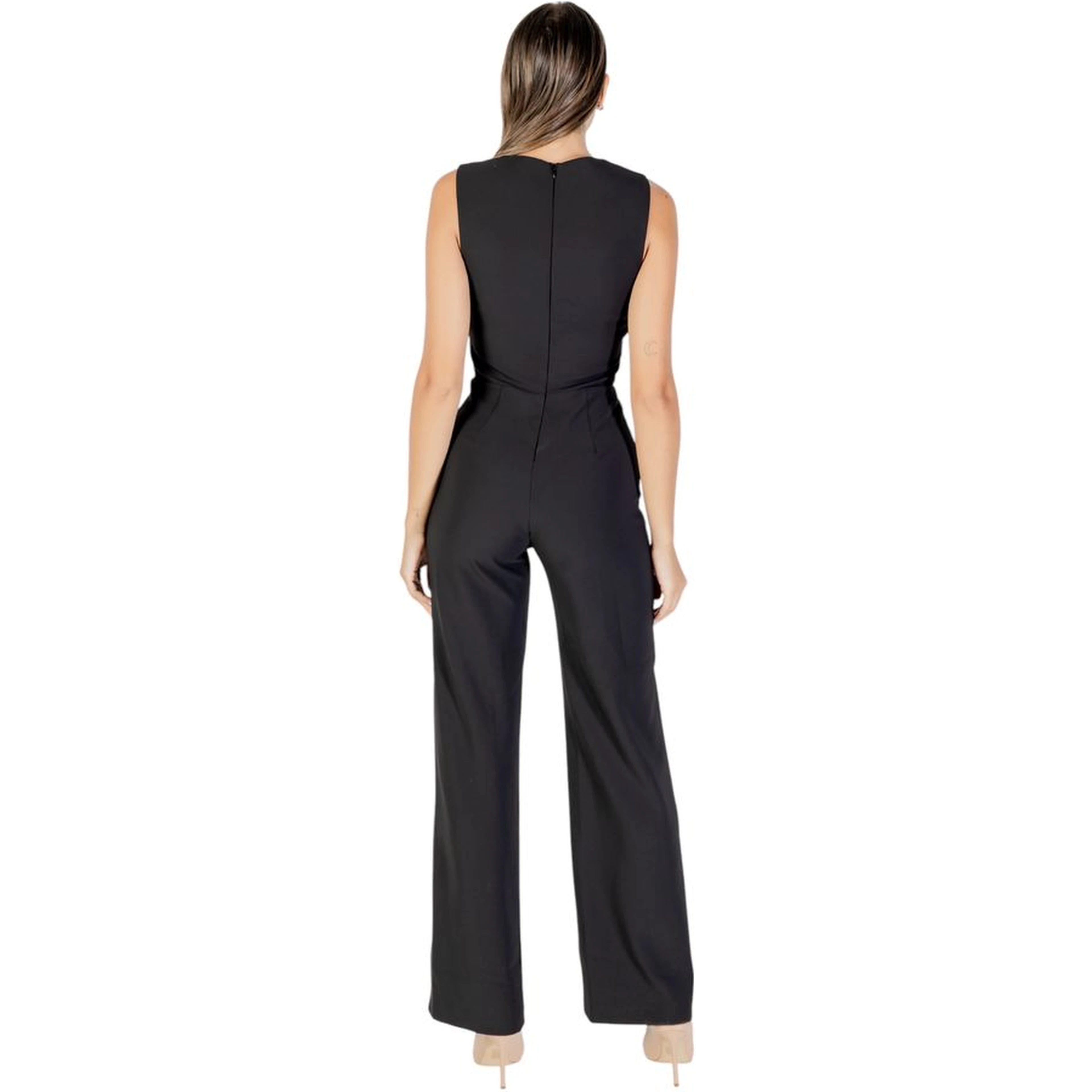 Black Polyester Jumpsuit