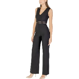 Black Polyester Jumpsuit