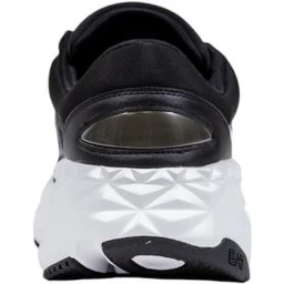 Black And White Polyester Athletic Sneakers