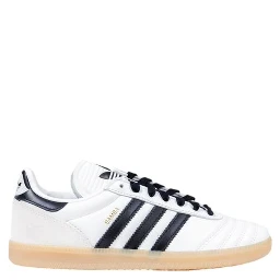 Black And White Artificial Leather Athletic Sneakers