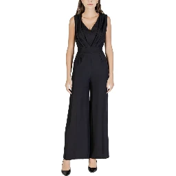 Black Polyester Jumpsuit