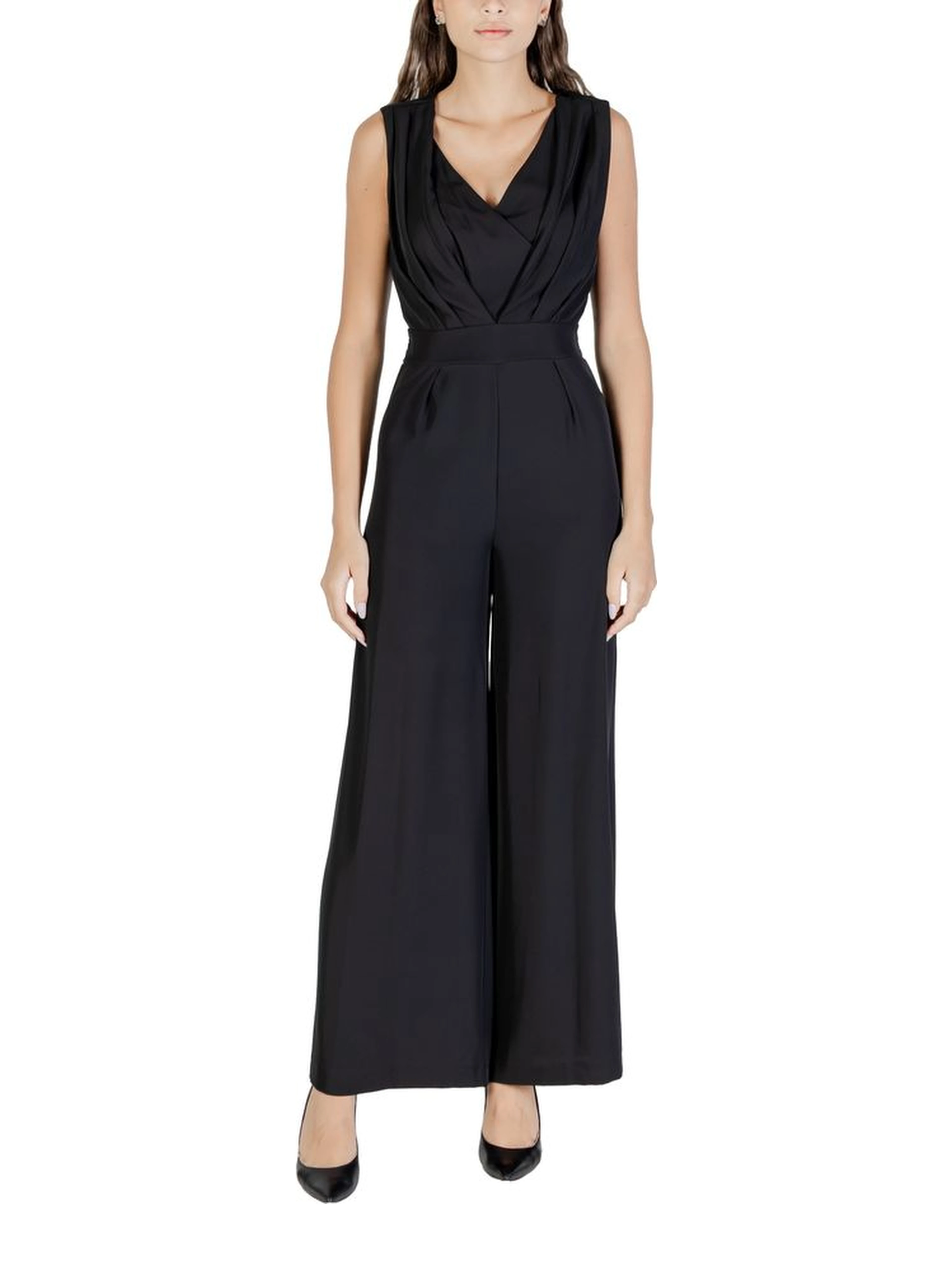 Black Polyester Jumpsuit