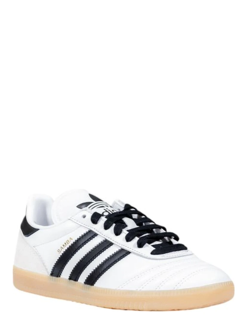 Black And White Artificial Leather Athletic Sneakers