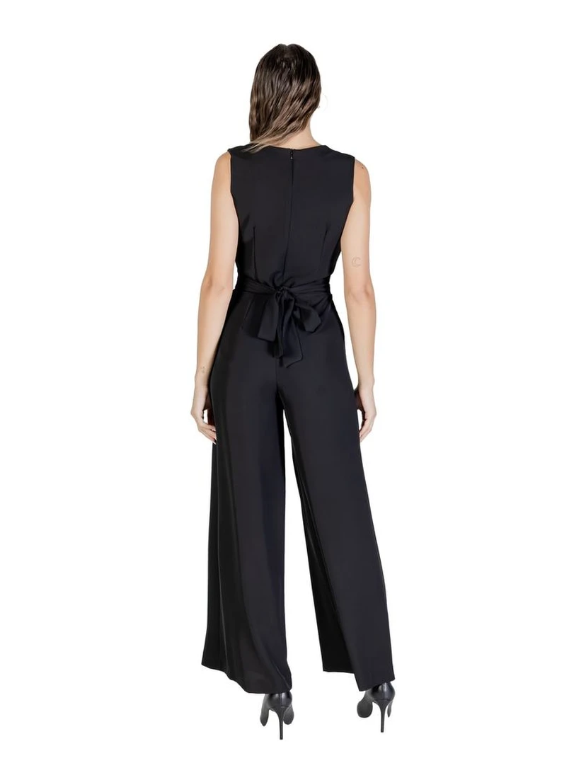 Black Polyester Jumpsuit