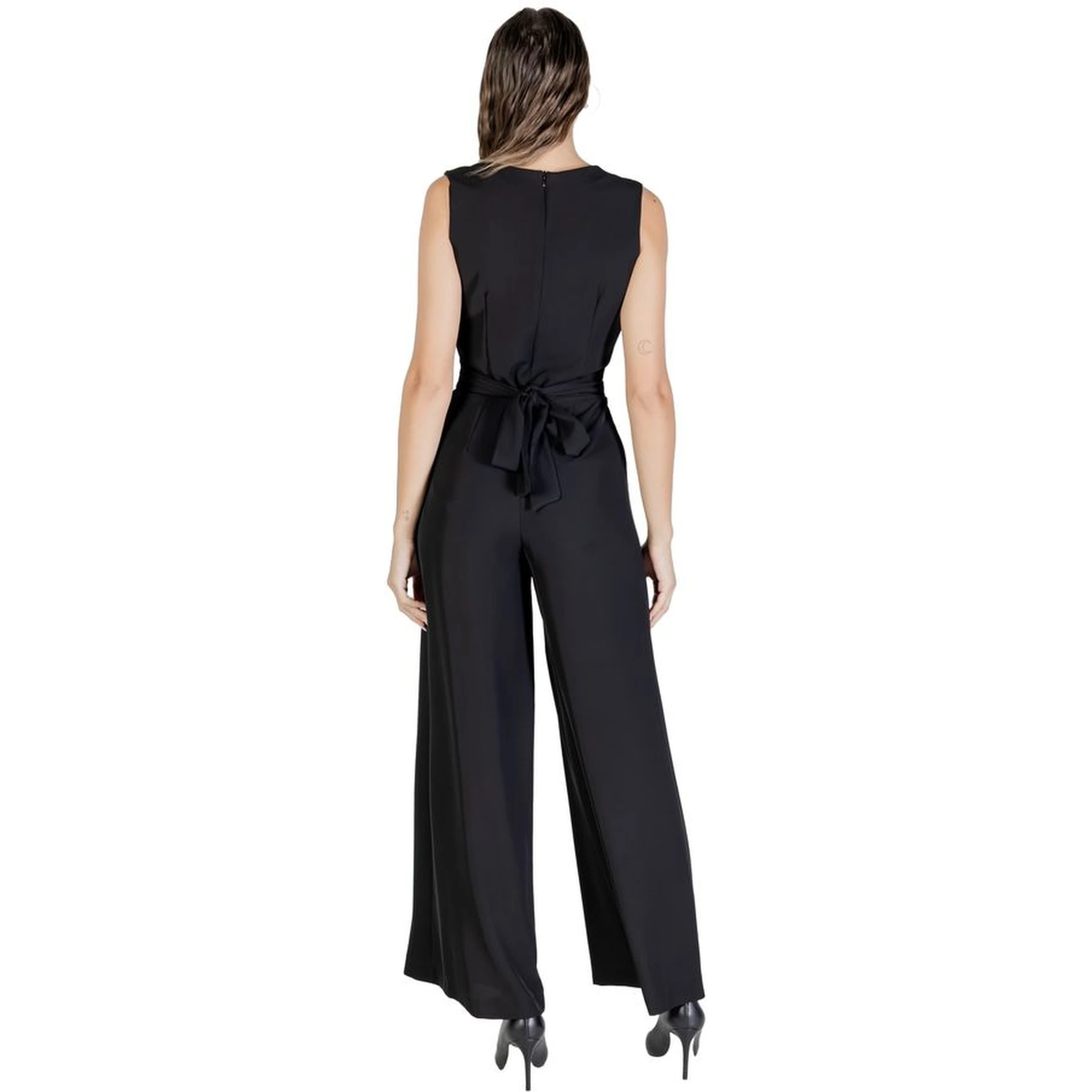 Black Polyester Jumpsuit