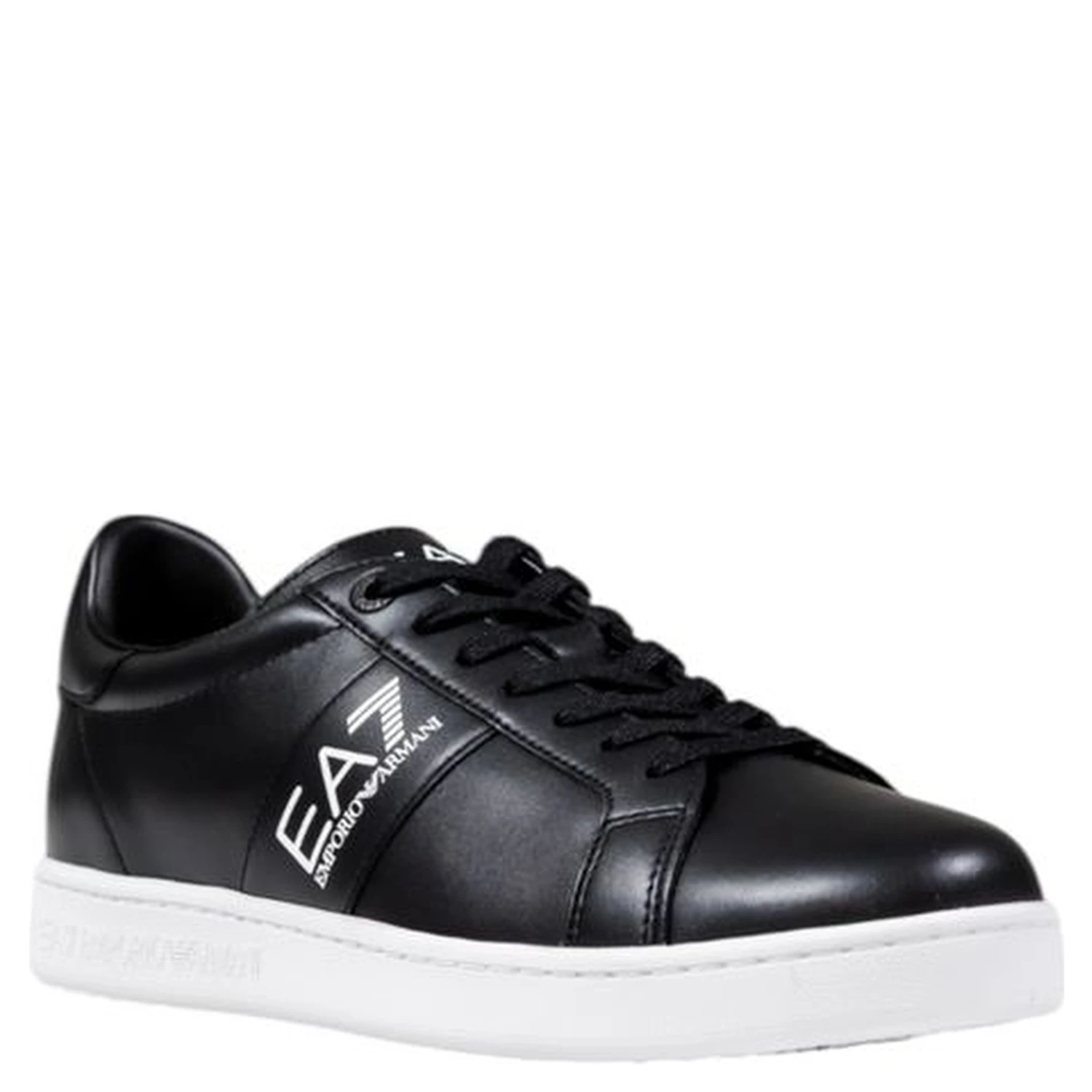 Black And White Leather Sneakers