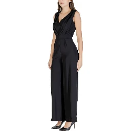 Black Polyester Jumpsuit