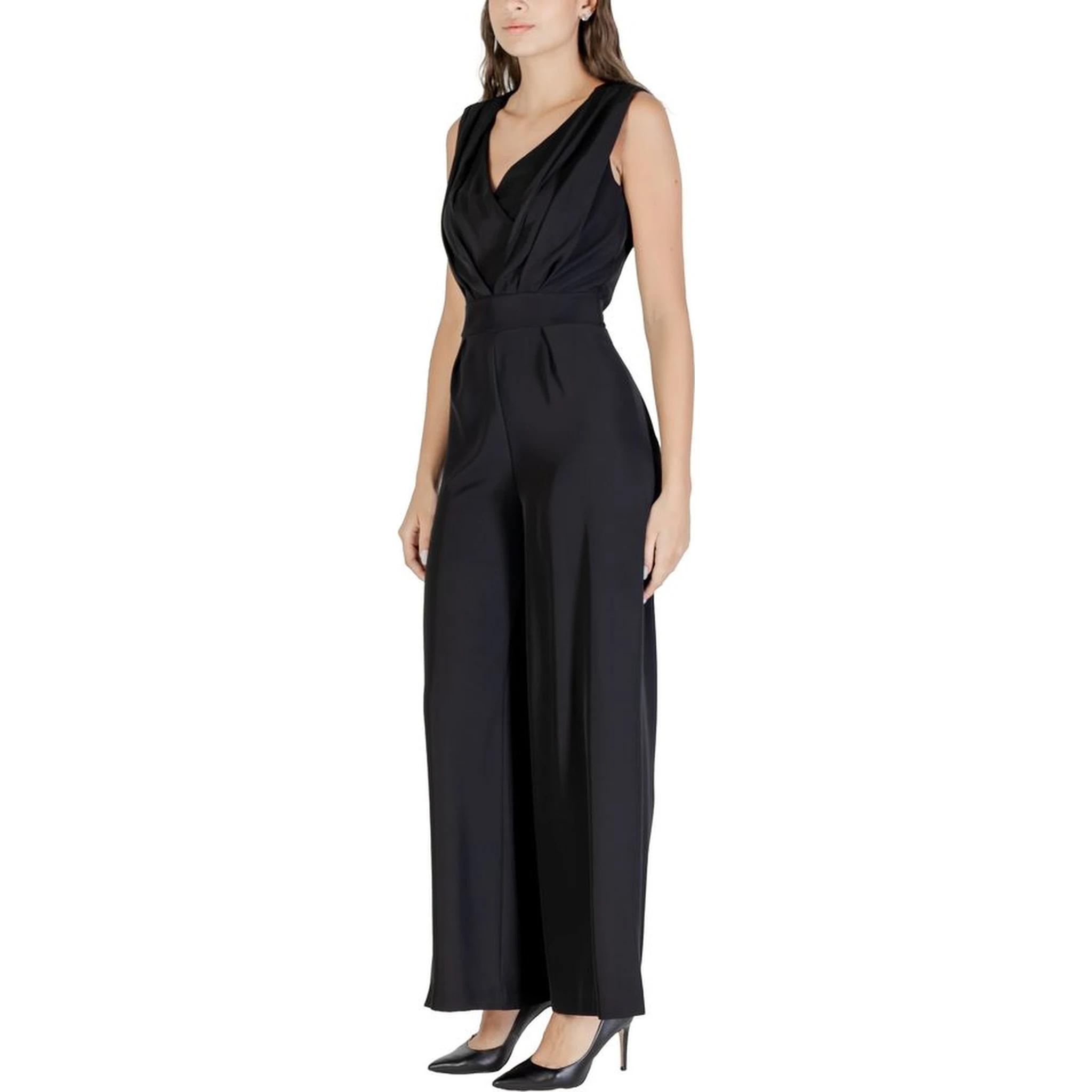 Black Polyester Jumpsuit