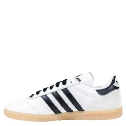 Black And White Artificial Leather Athletic Sneakers