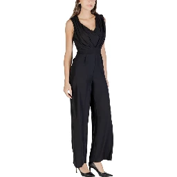 Black Polyester Jumpsuit