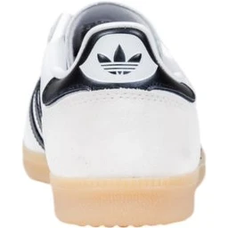 Black And White Artificial Leather Athletic Sneakers