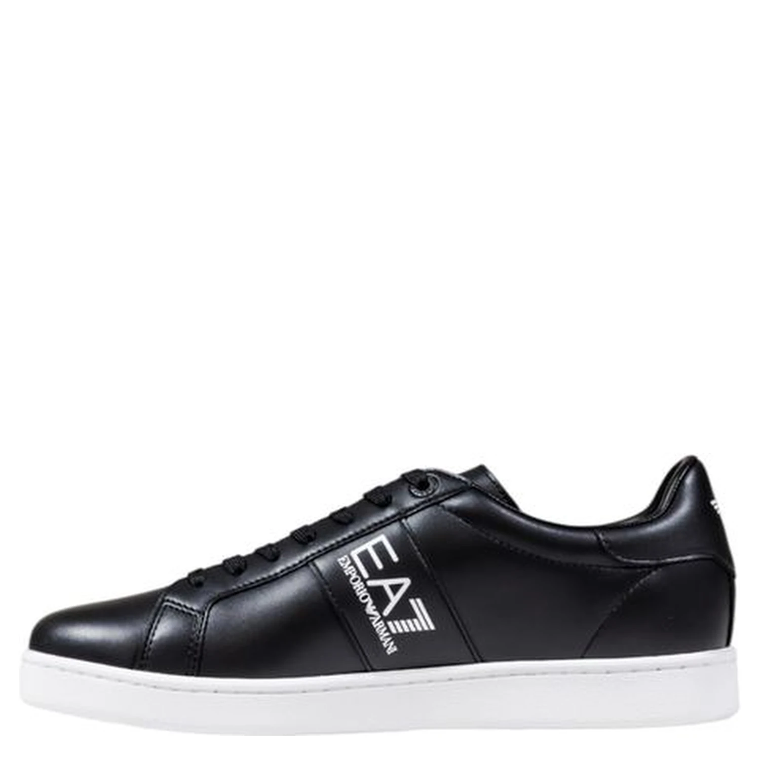 Black And White Leather Sneakers