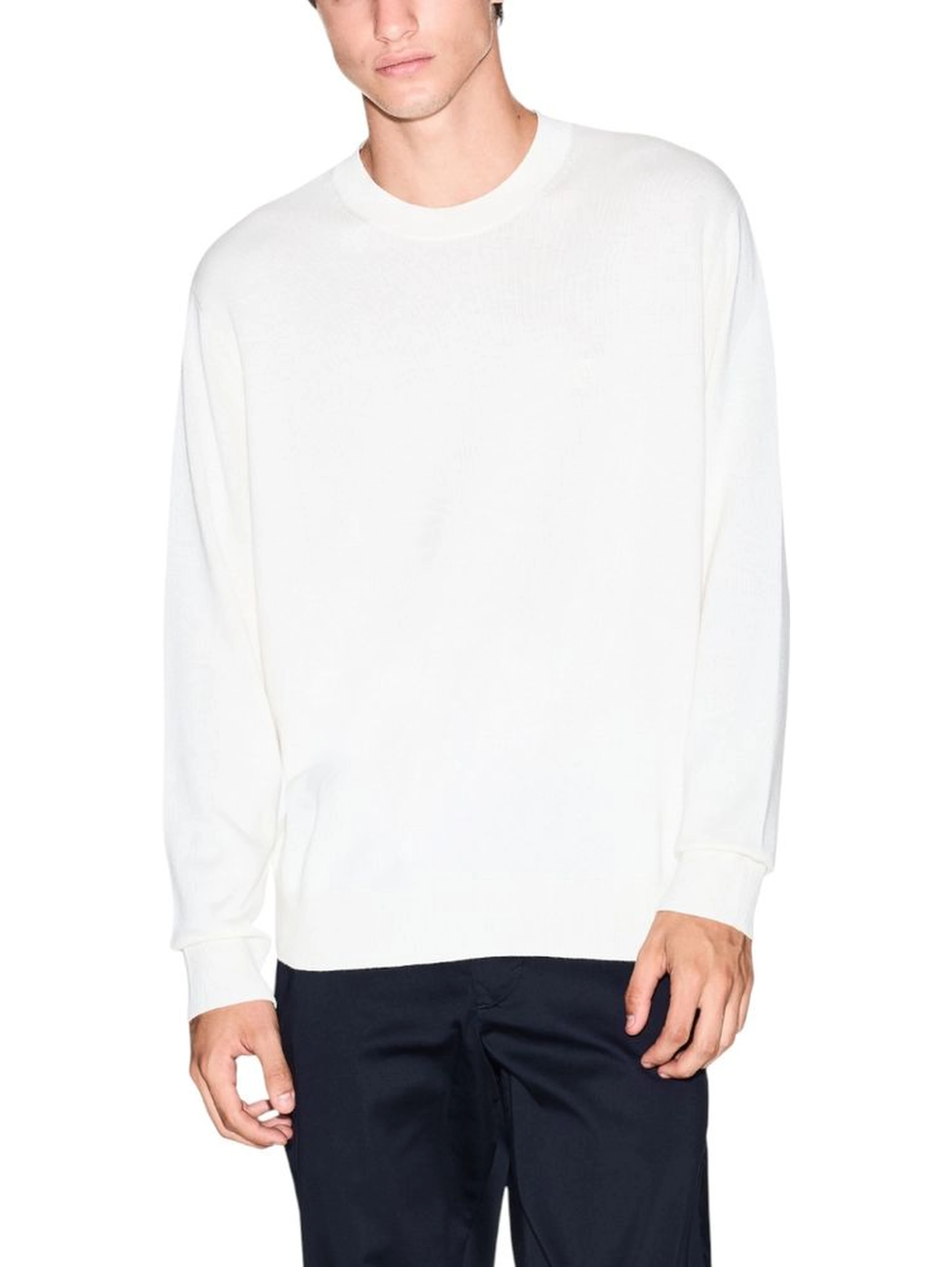 Cream Viscose Sweatshirt